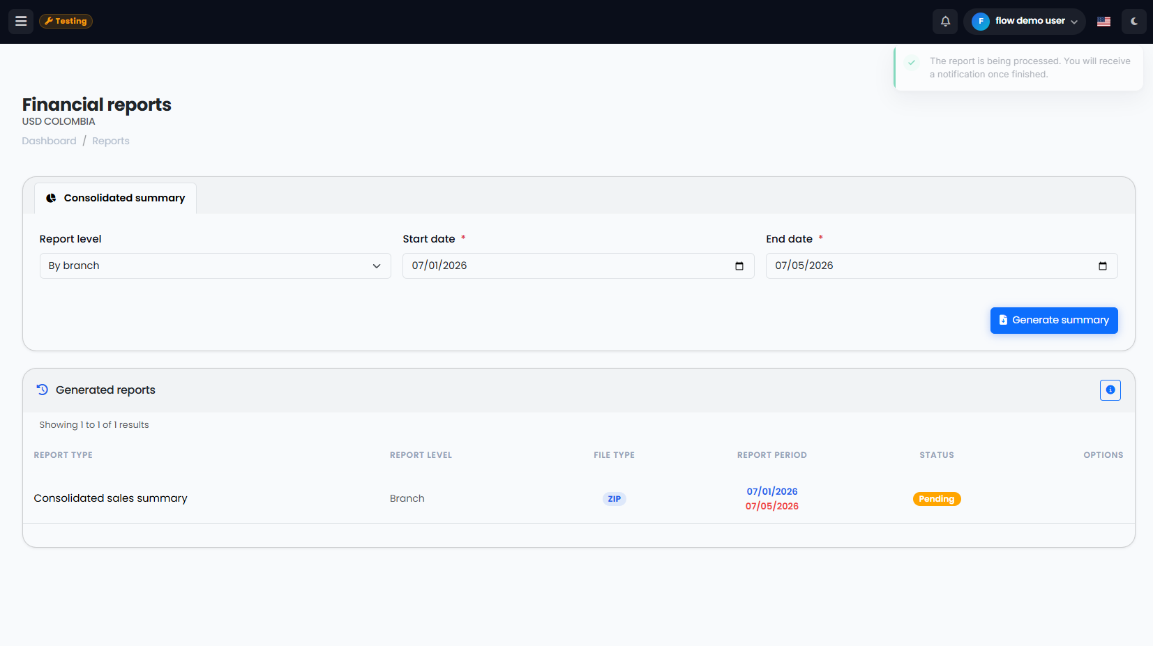 Real-Time Reports