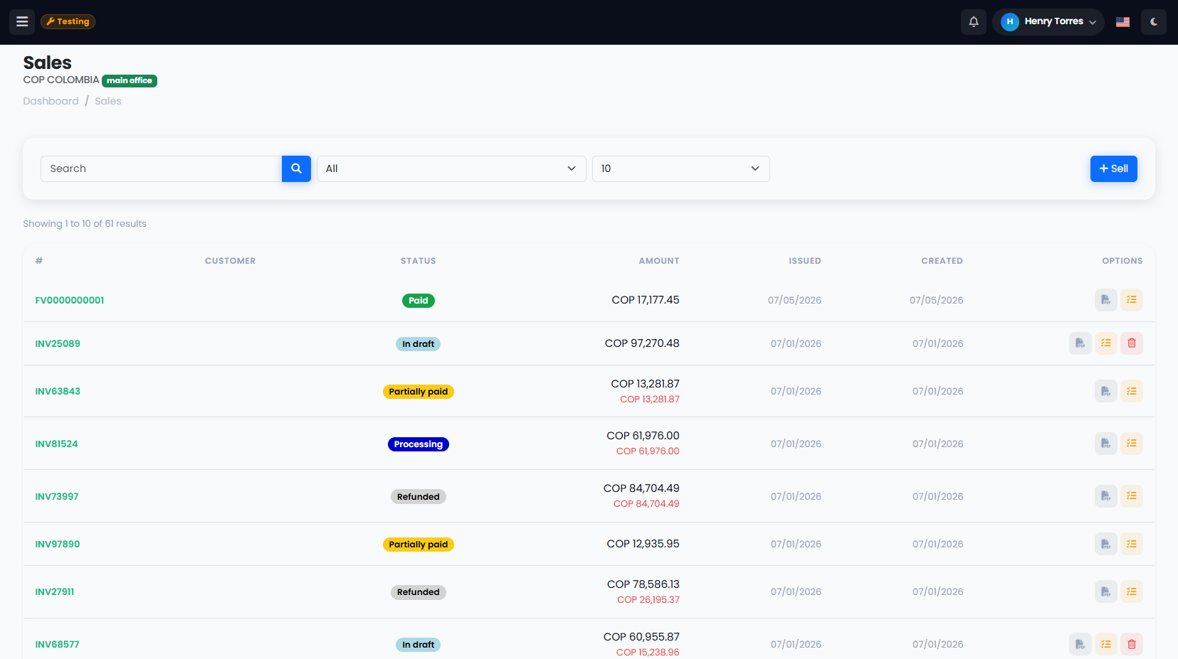 Electronic Invoicing
